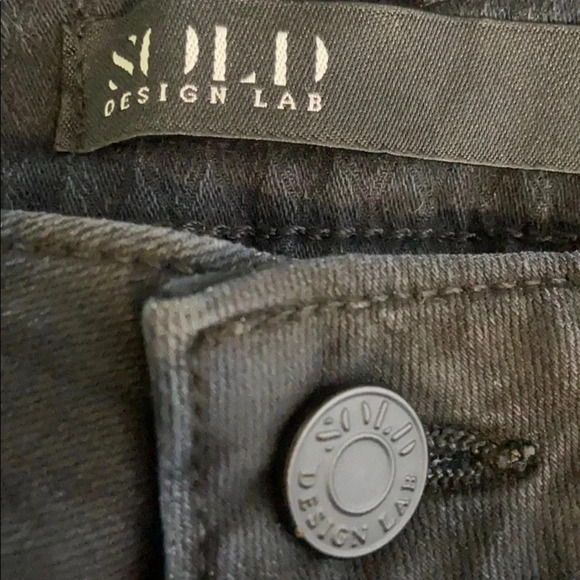 Design Lab Patchwork Coated Denim Jeggings - Size 29 - Picture 4 of 8